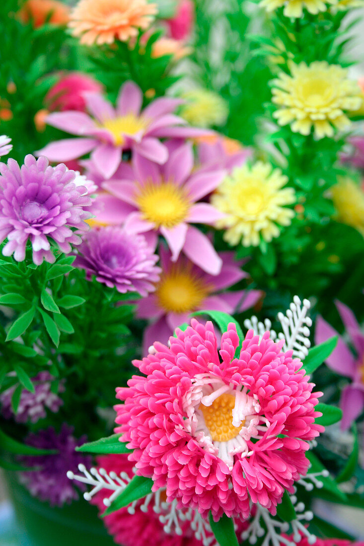Chrysanthemum and mixed flowers