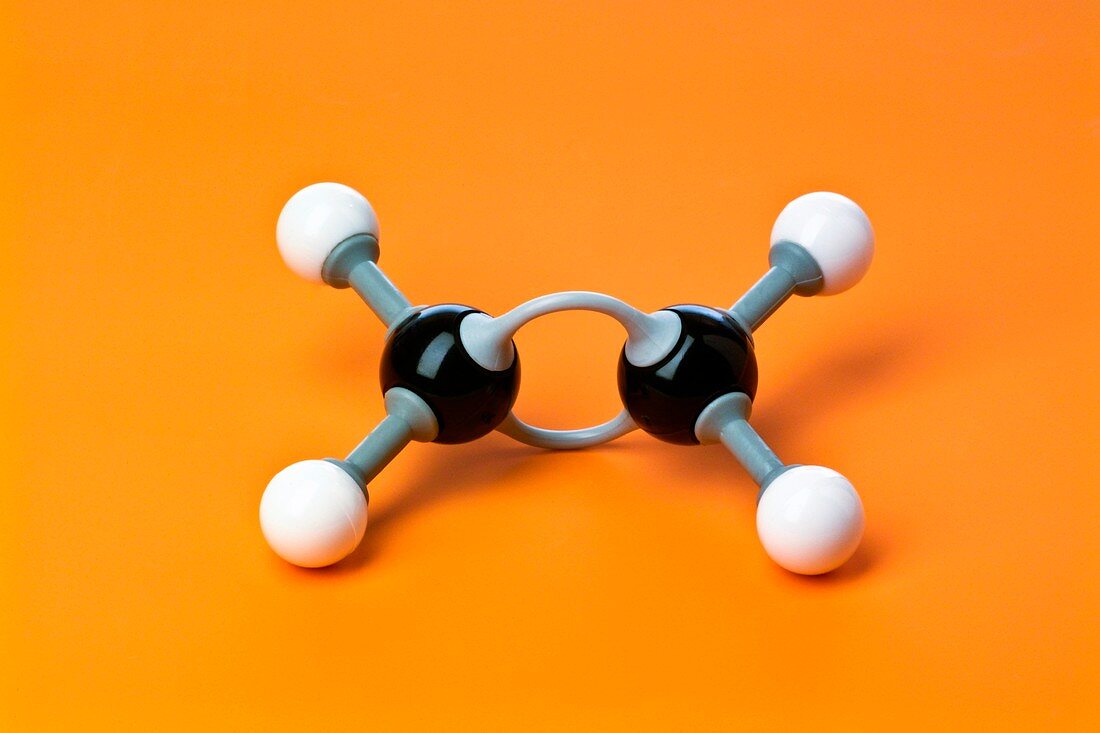 Ethene,molecular model