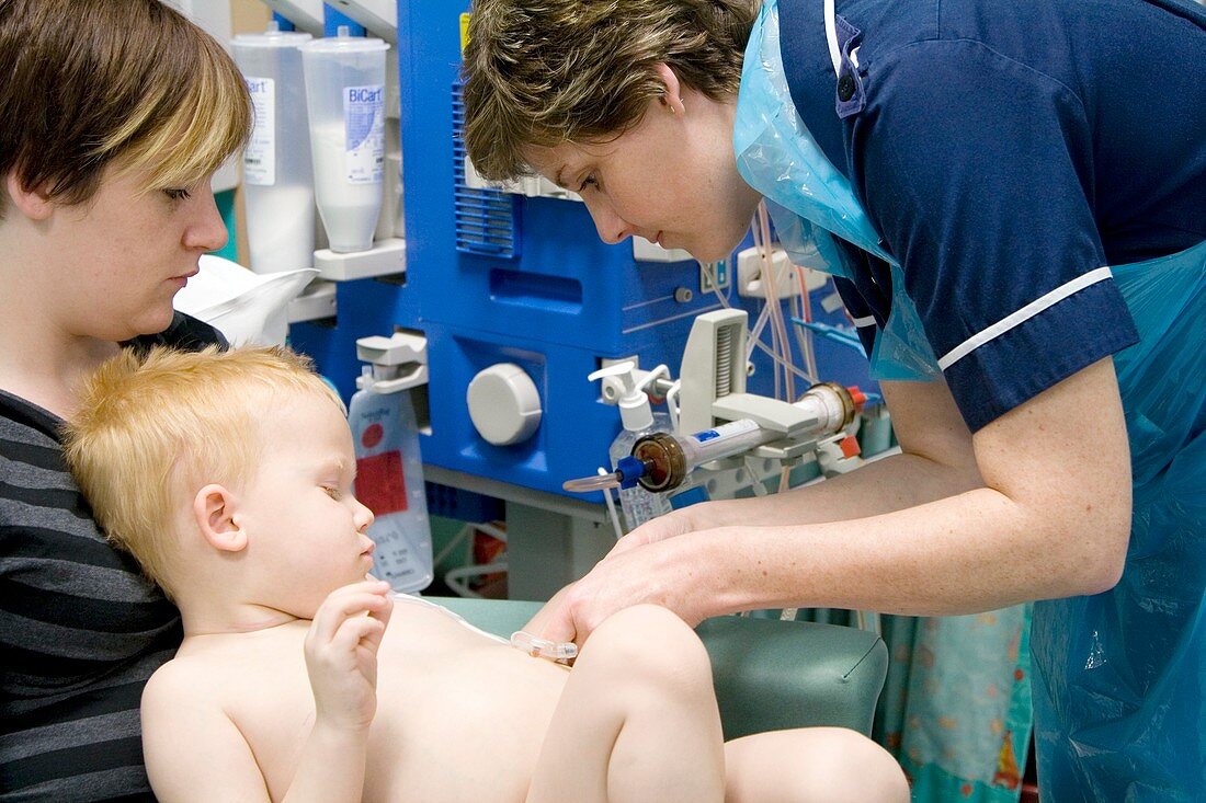 Paediatric dialysis unit