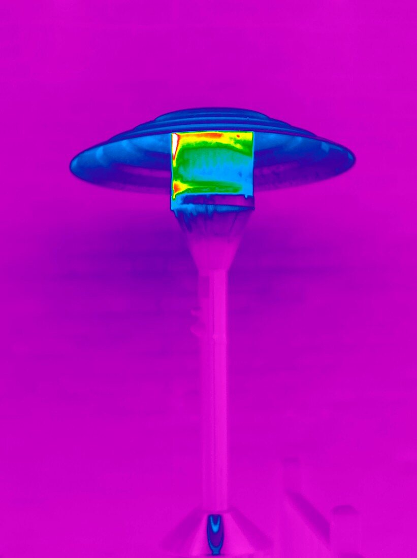 Patio heater,thermogram