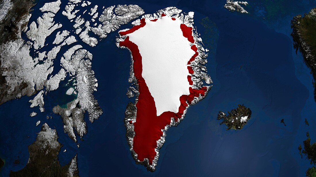 Greenland ice melt,2007