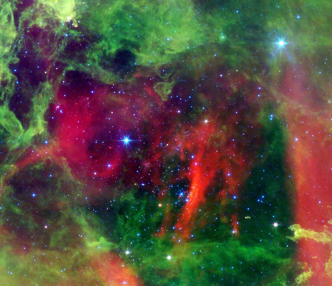 Rosette Nebula,infrared image