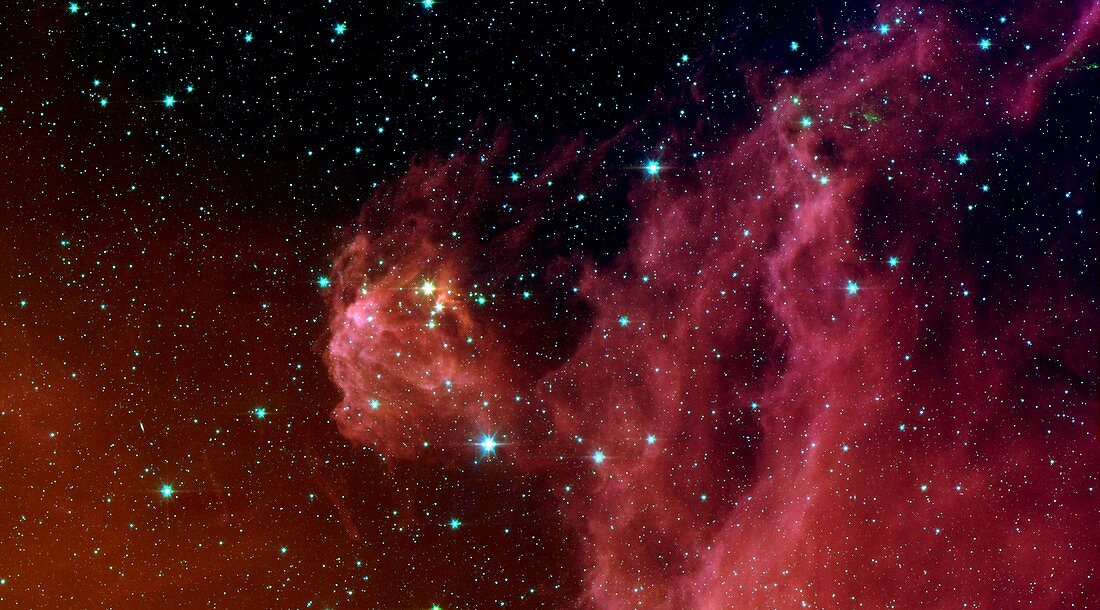 Starbirth region in Orion,infrared image