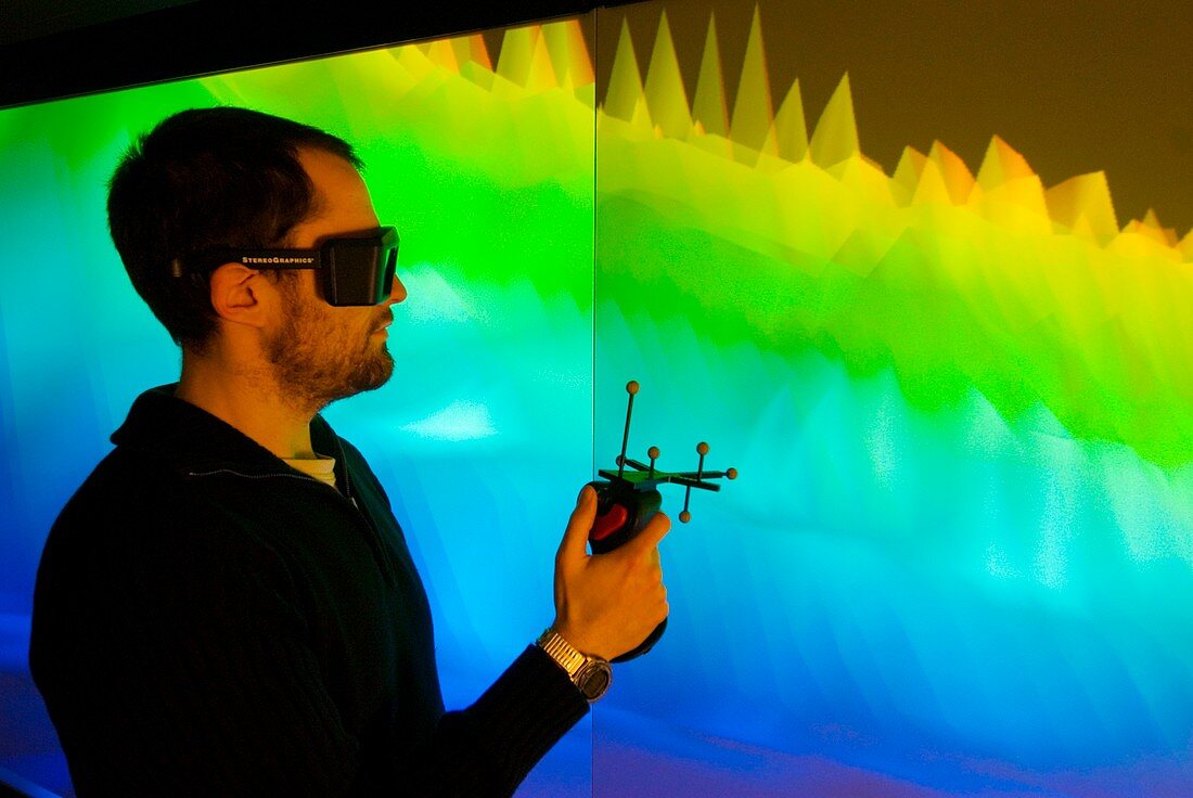 Virtual reality coastal erosion model