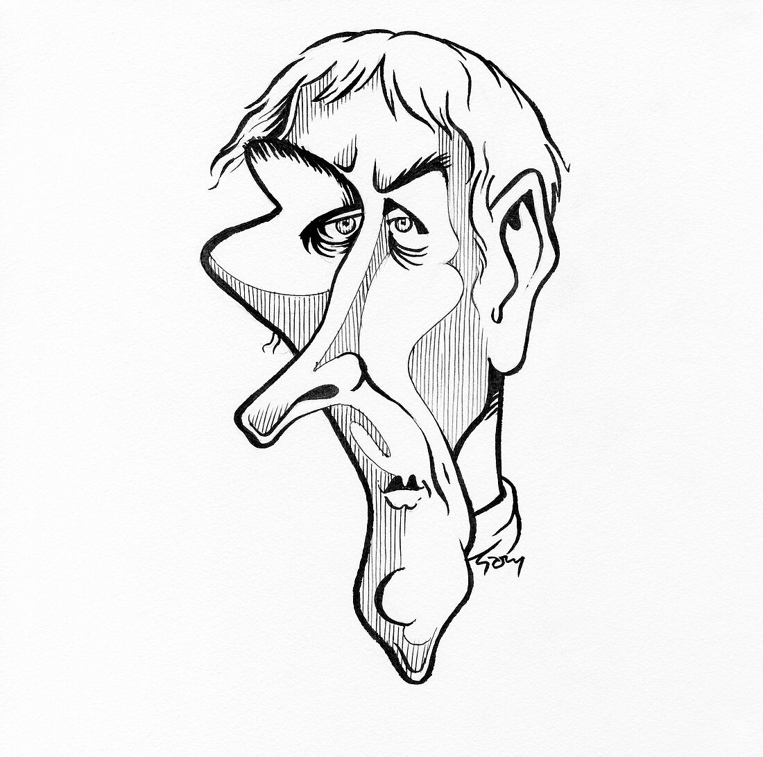 Jean Lamarck,caricature