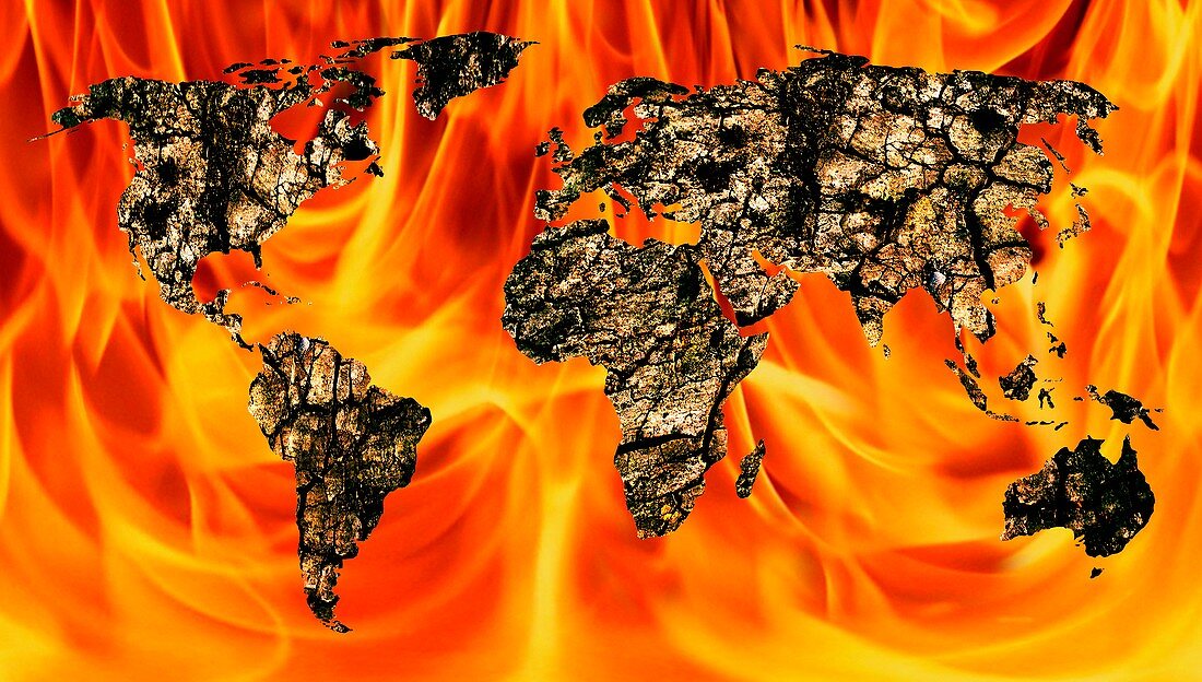 Global warming,conceptual artwork