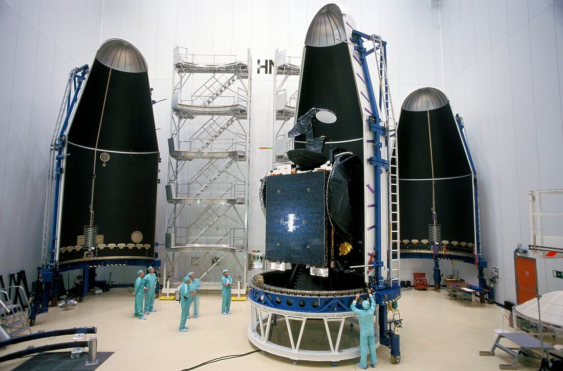 Satellite launch preparations