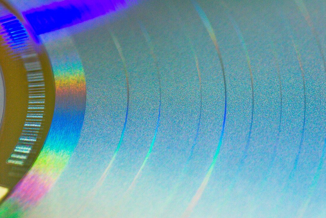 Compact disc surface