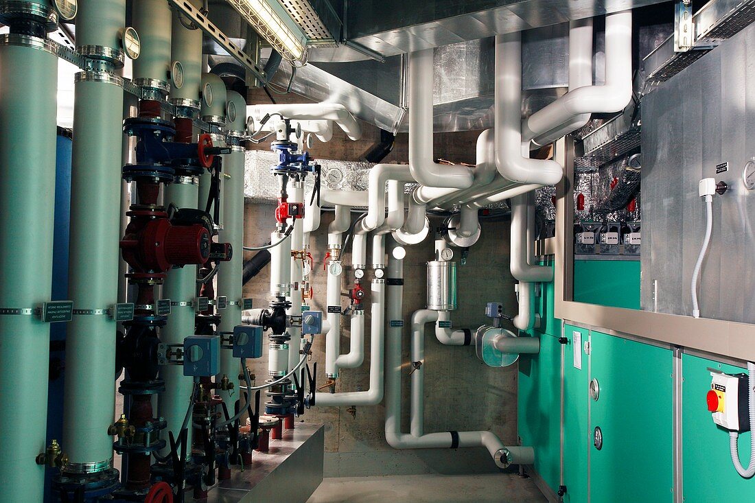 Hospital boiler room