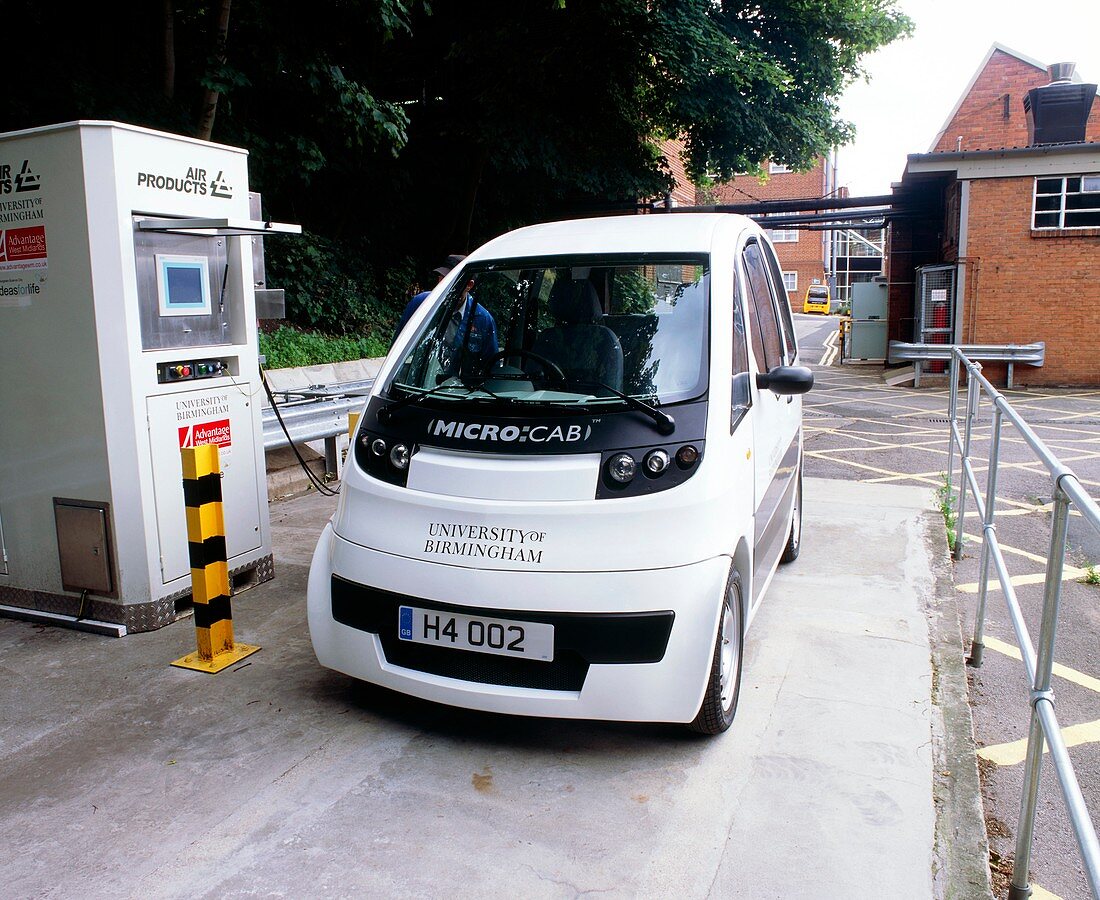 Hydrogen fuel cell car