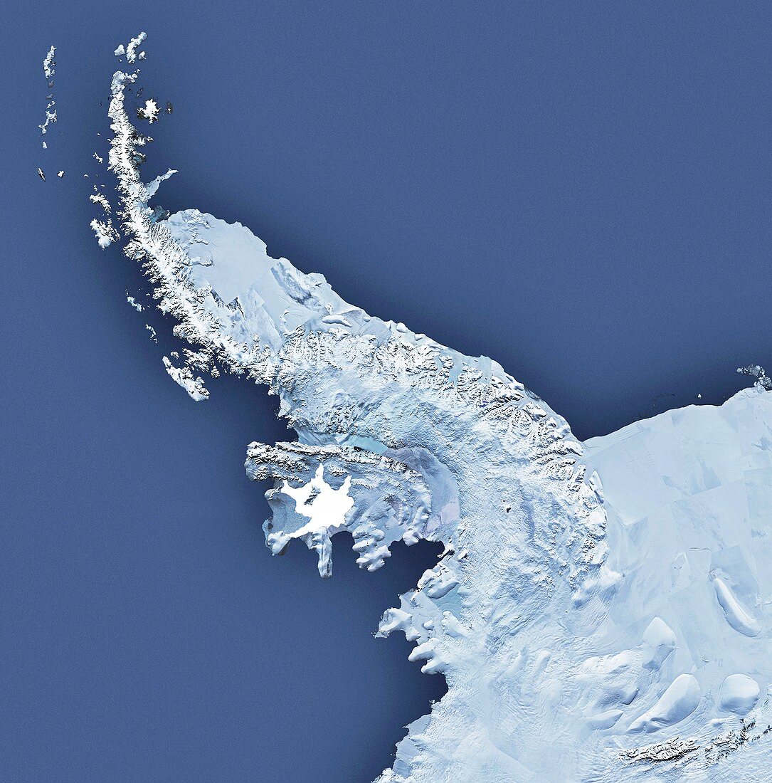 Wilkins Ice Shelf on Antarctic Peninsula