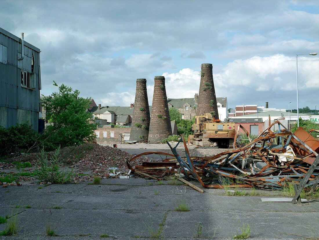 Derelict pottery factory