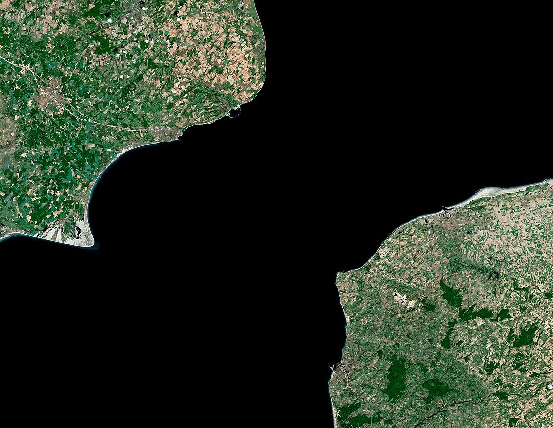 English Channel,satellite image