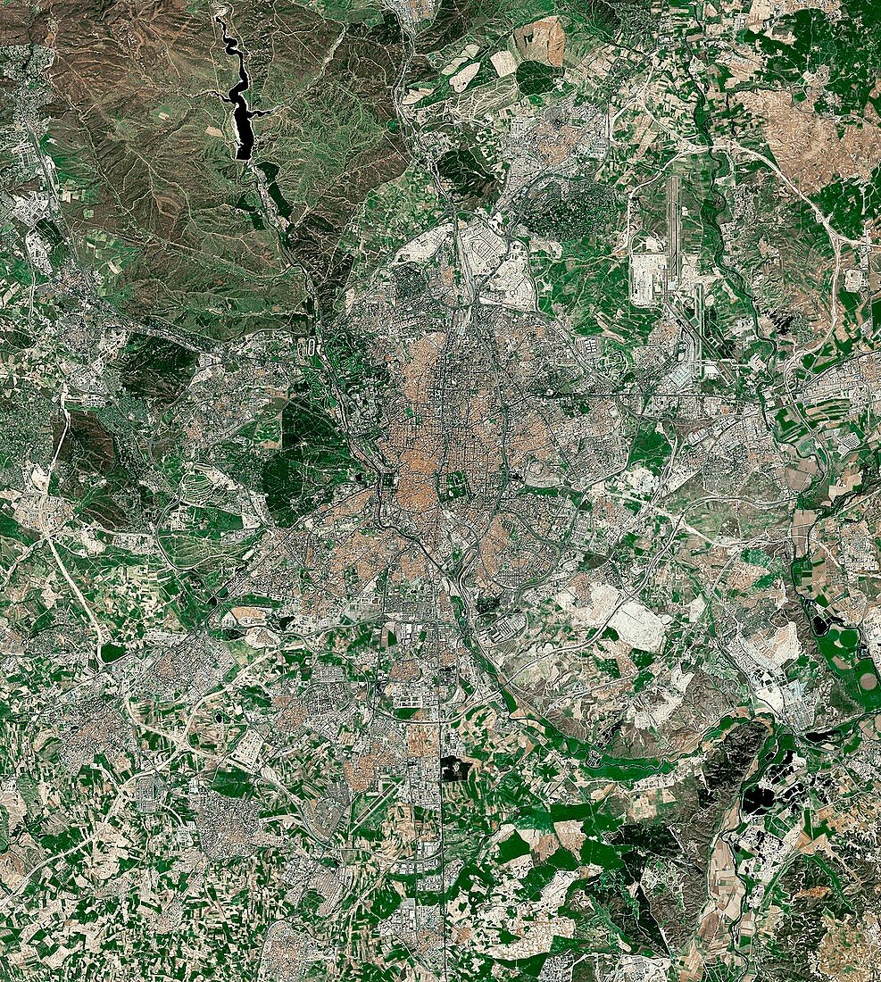 Madrid,Spain,satellite image