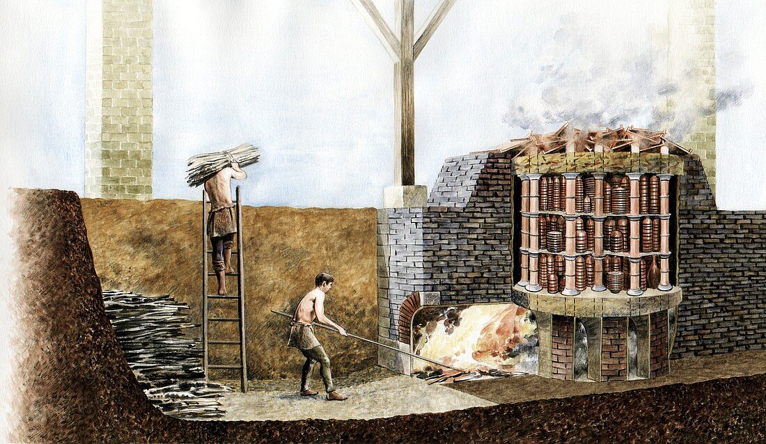 Gallo-Roman furnace,artwork