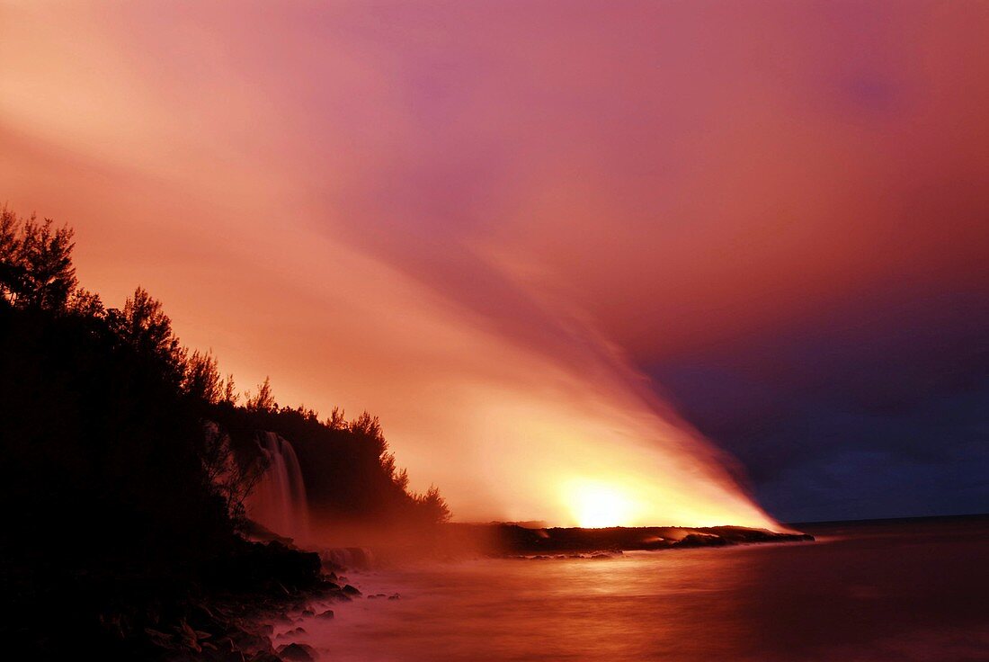 Volcanic eruption,Reunion Island