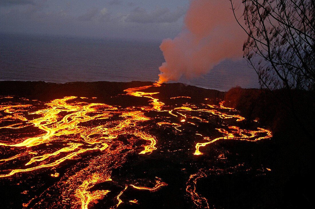 Volcanic eruption,Reunion Island