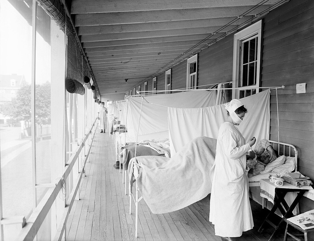 Flu ward,USA,1918