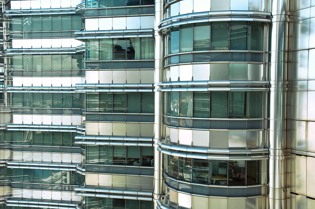 Glass and steel cladding