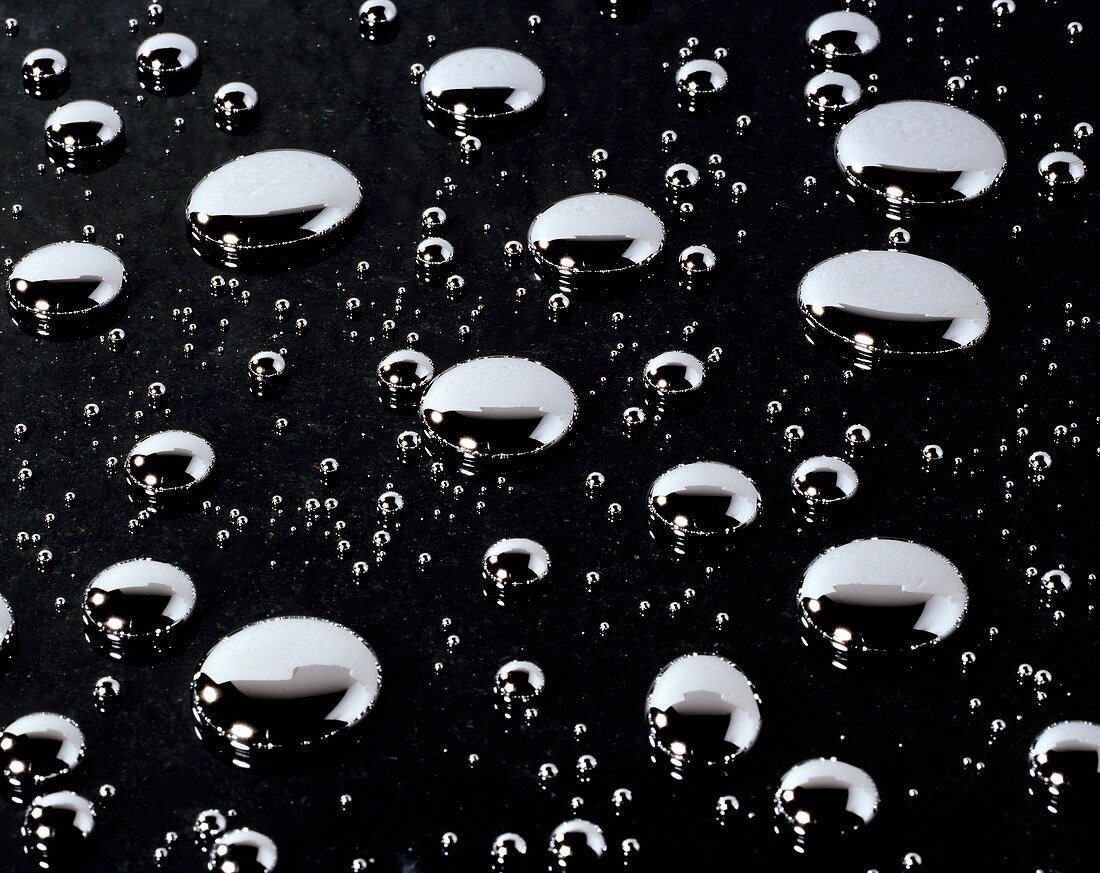 Mercury droplets