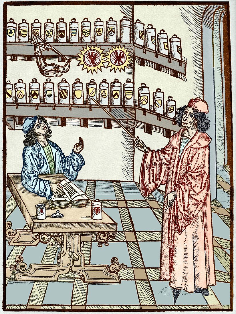 Medieval physician and pharmacist