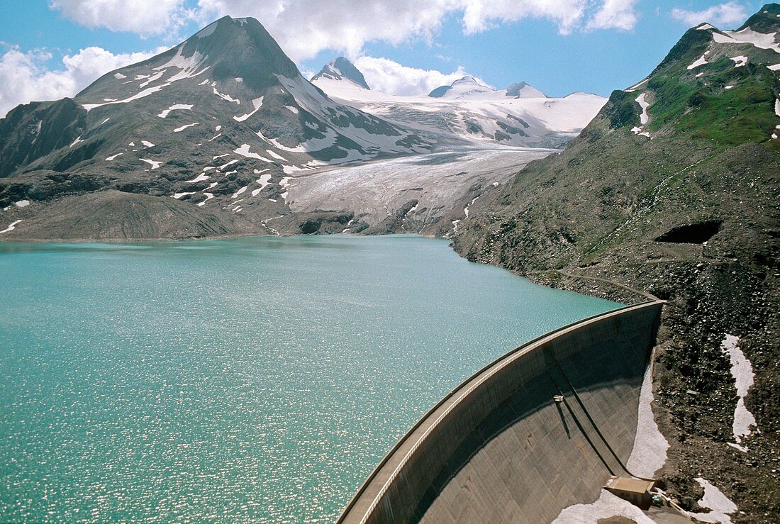 Griesse lake and dam,Switzerland