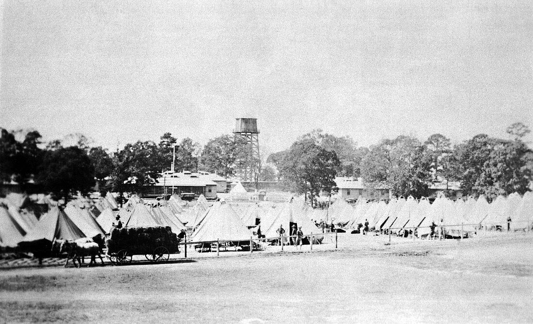 Influenza tent hospital,USA,1918
