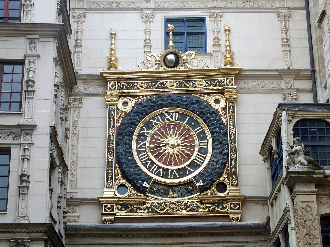Astronomical clock,Rouen,France