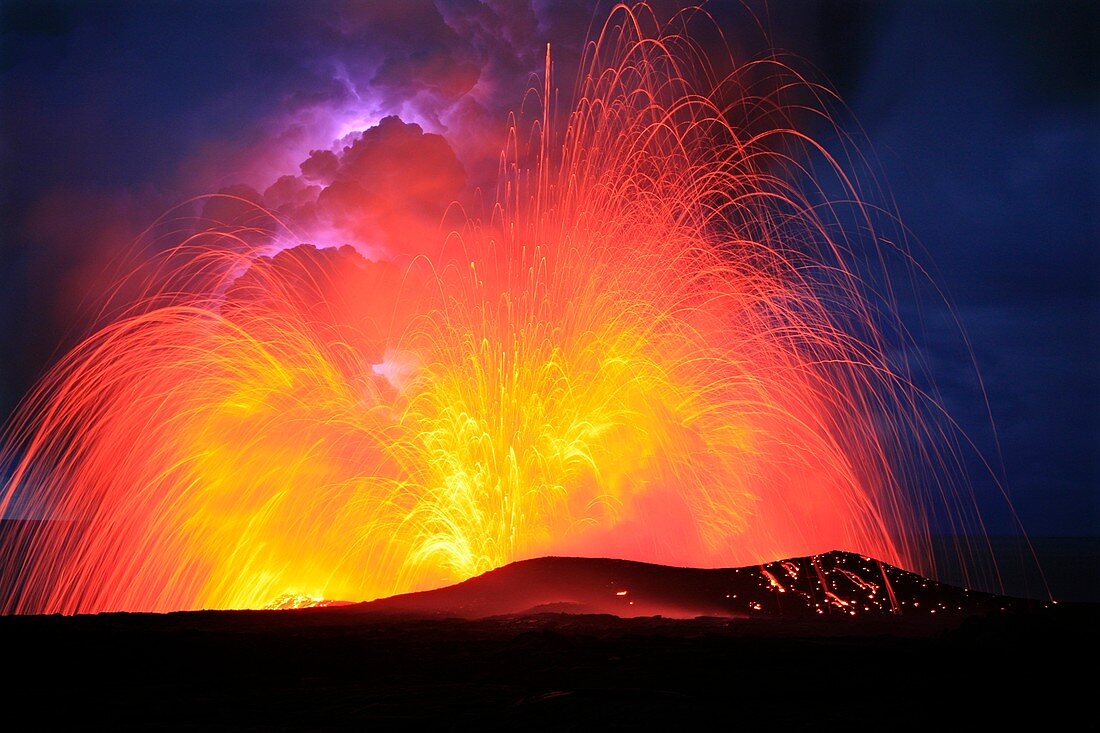 Lava explosion