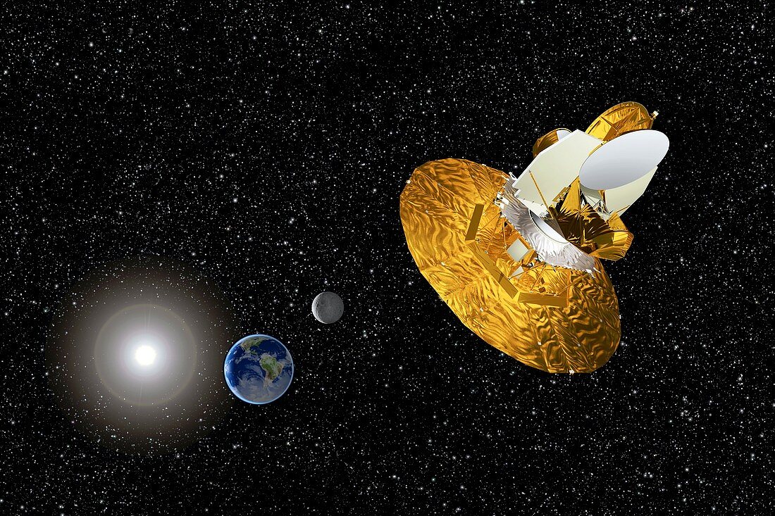 WMAP spacecraft,artwork