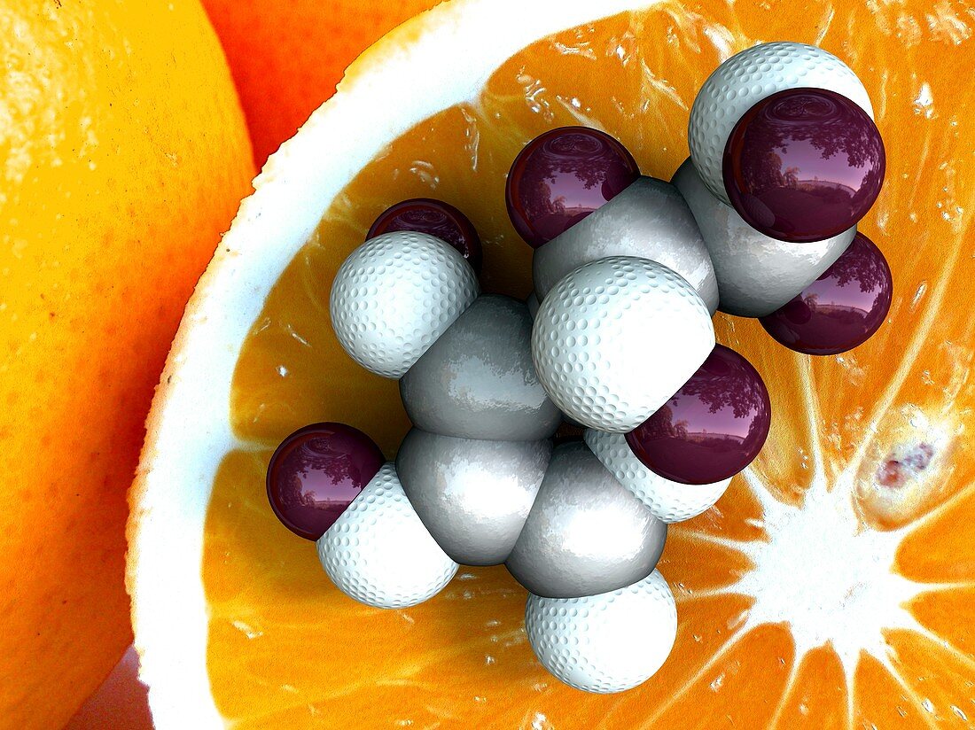 Vitamin C,molecular model