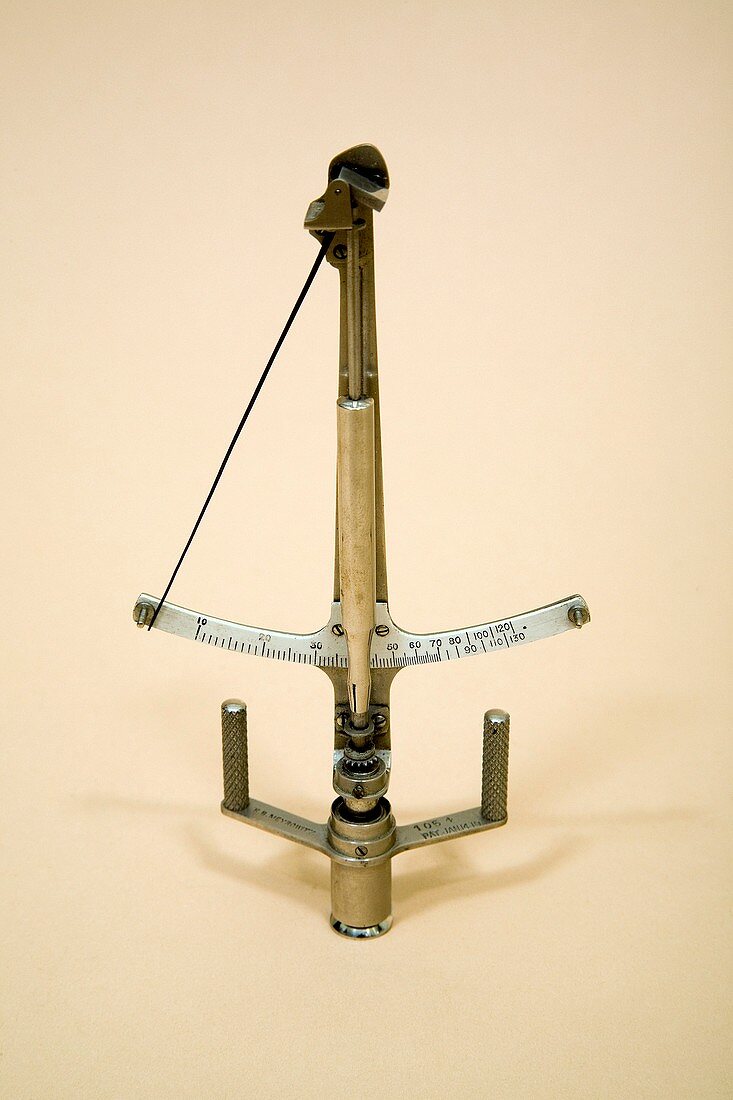 Historical indentation tonometer