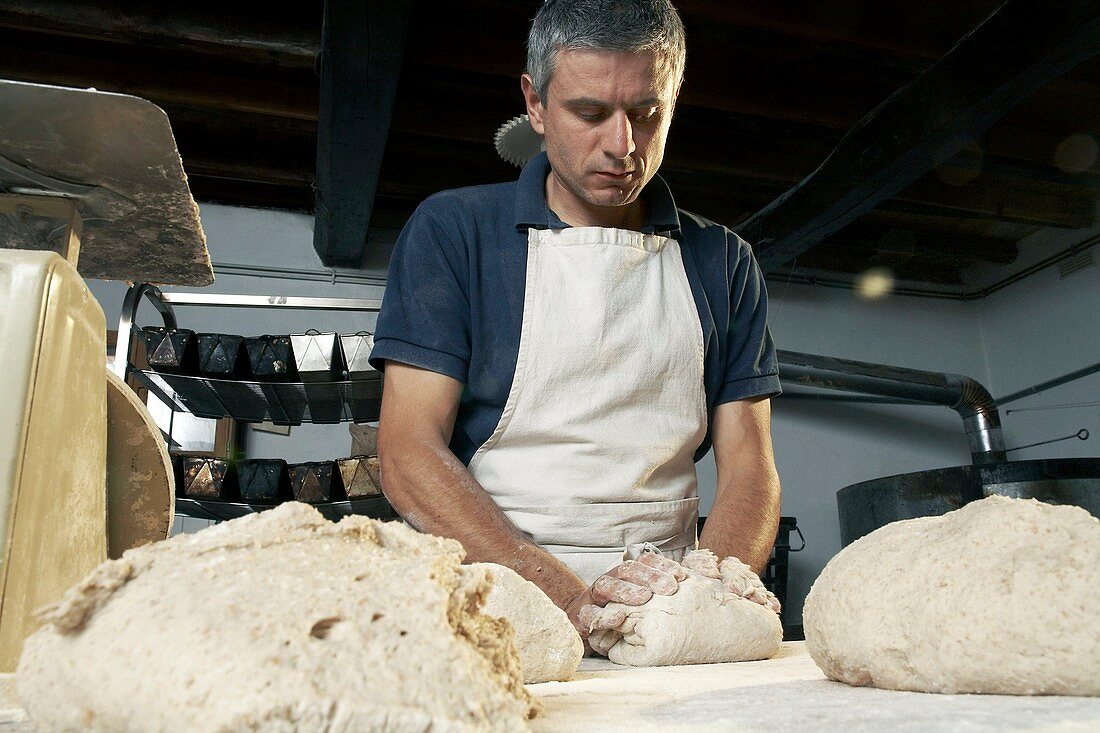 Organic bread baking