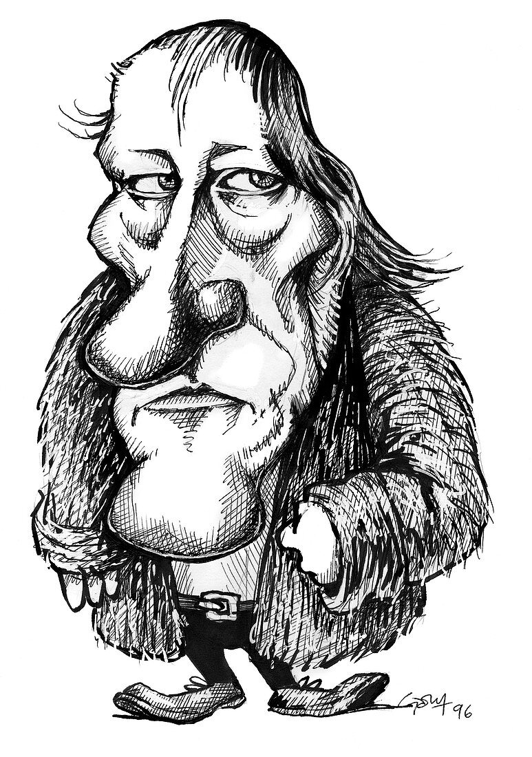 Georg Hegel,caricature