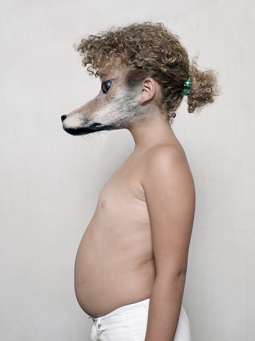 Animal-human hybrid,conceptual image
