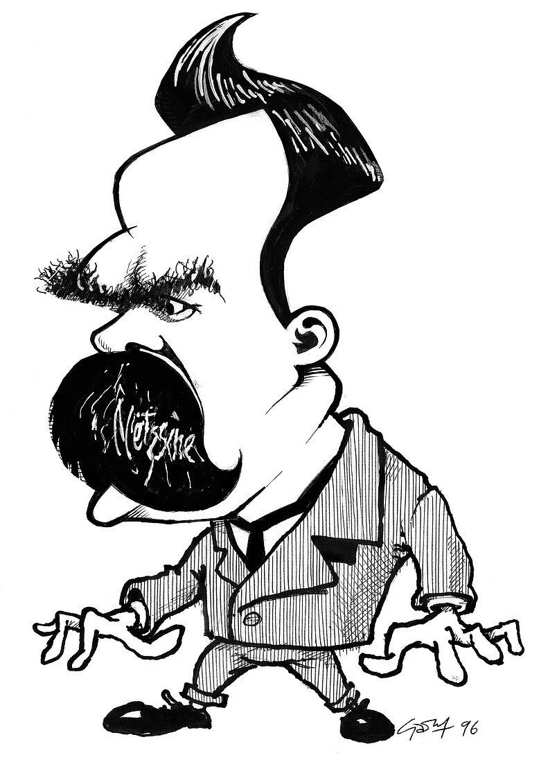 Friedrich Nietzsche,caricature