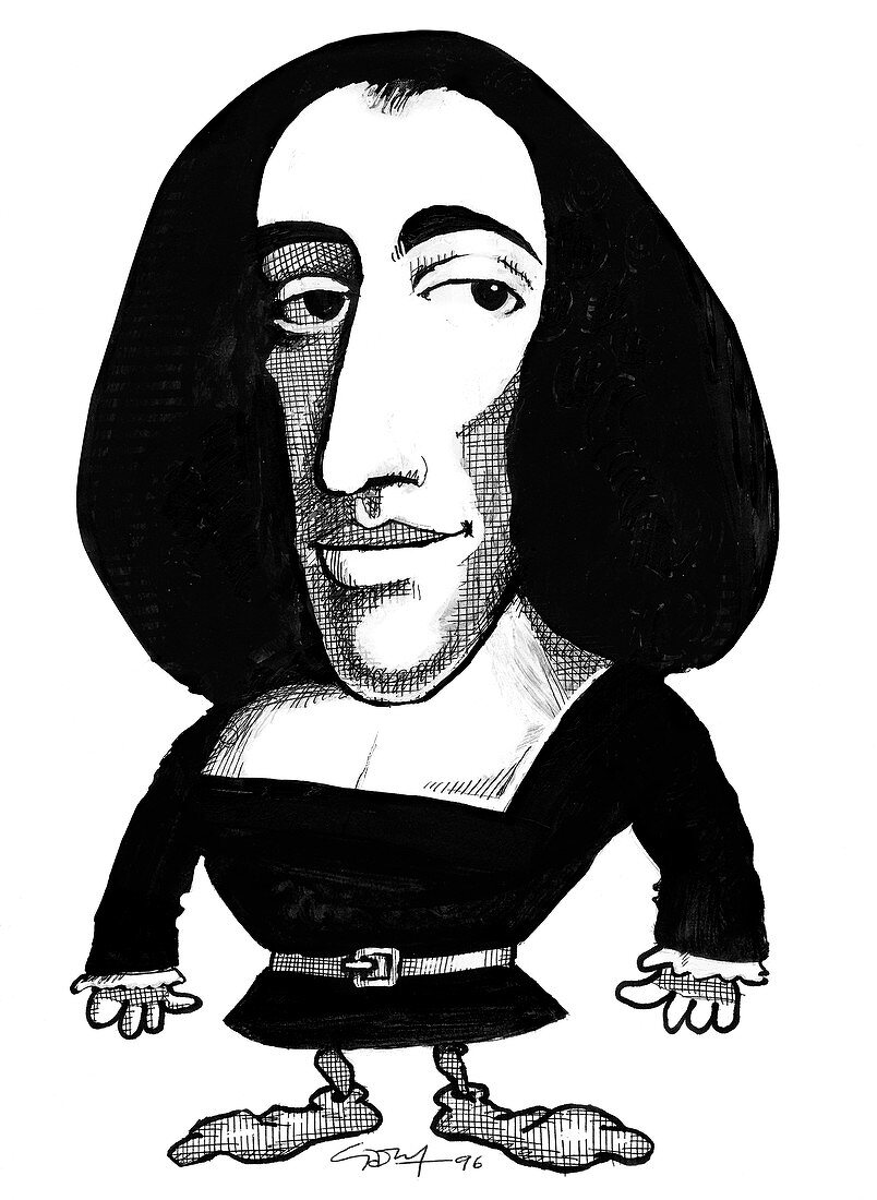Baruch Spinoza,caricature