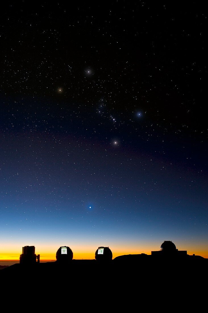 Orion and observatories,Hawaii