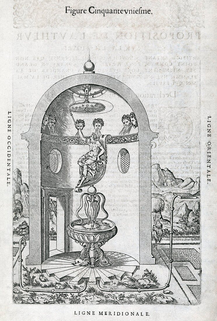 Irrigation system,16th century artwork