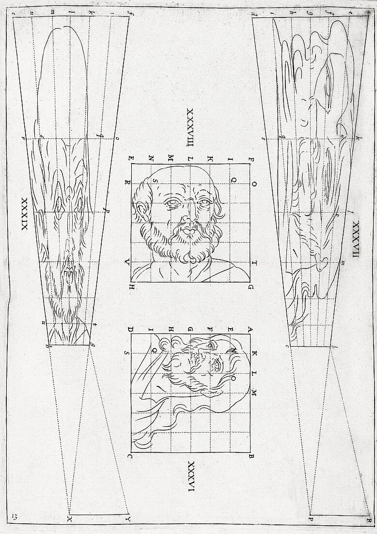 Perspective diagrams,17th century