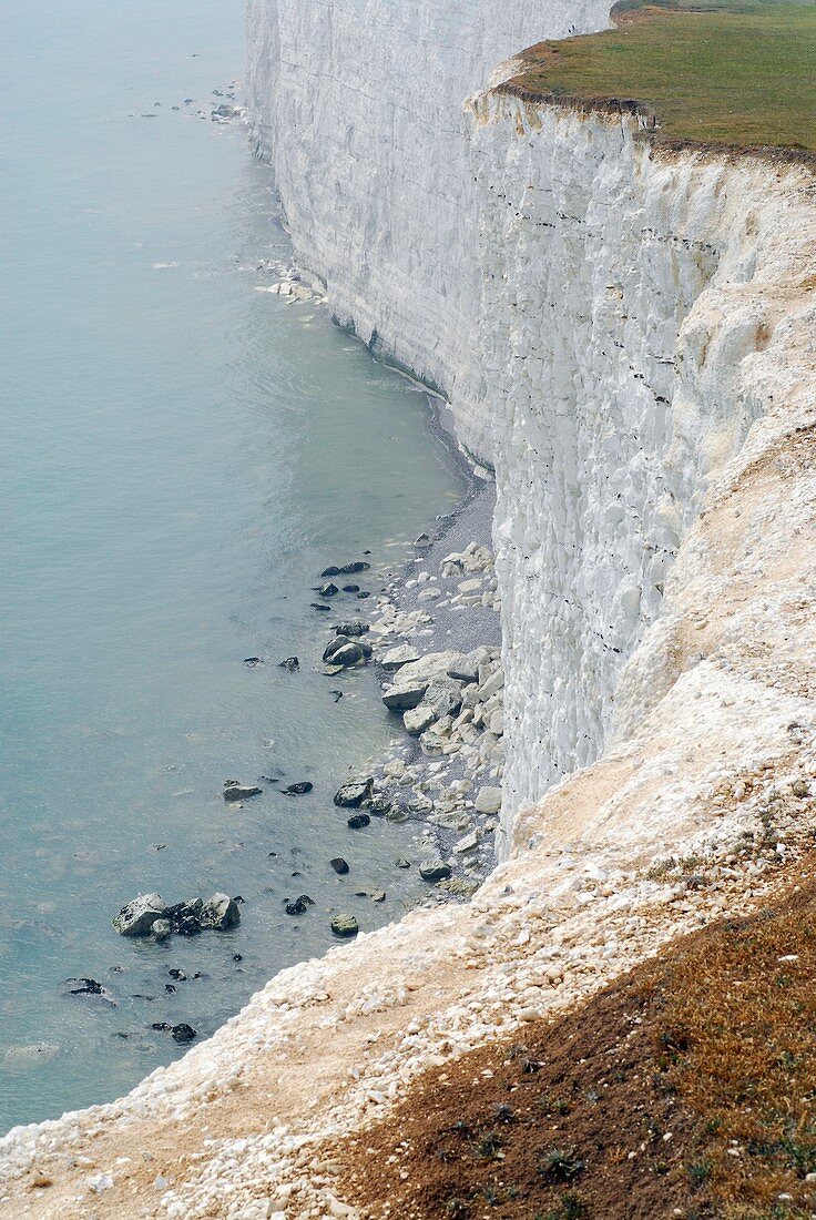 Chalk cliffs,south-east England