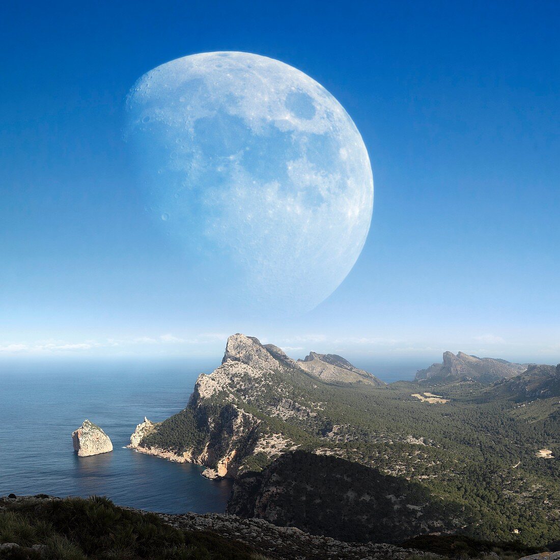Moonrise over Mallorca