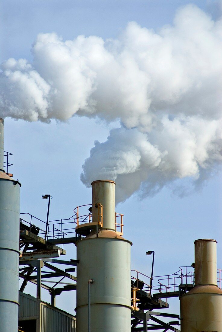 Chimneys at a lime works