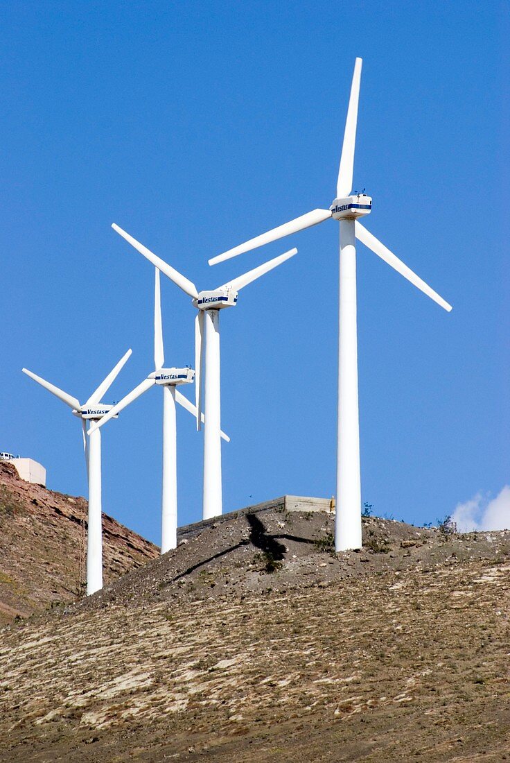 Wind turbines,Lanzarote