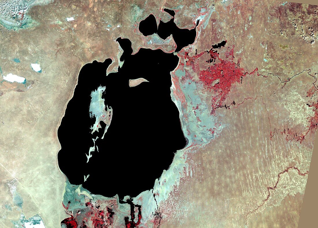 Aral Sea,satellite image,1987