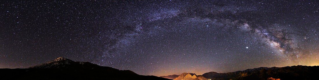 The Milky Way over the Alborz Mountains