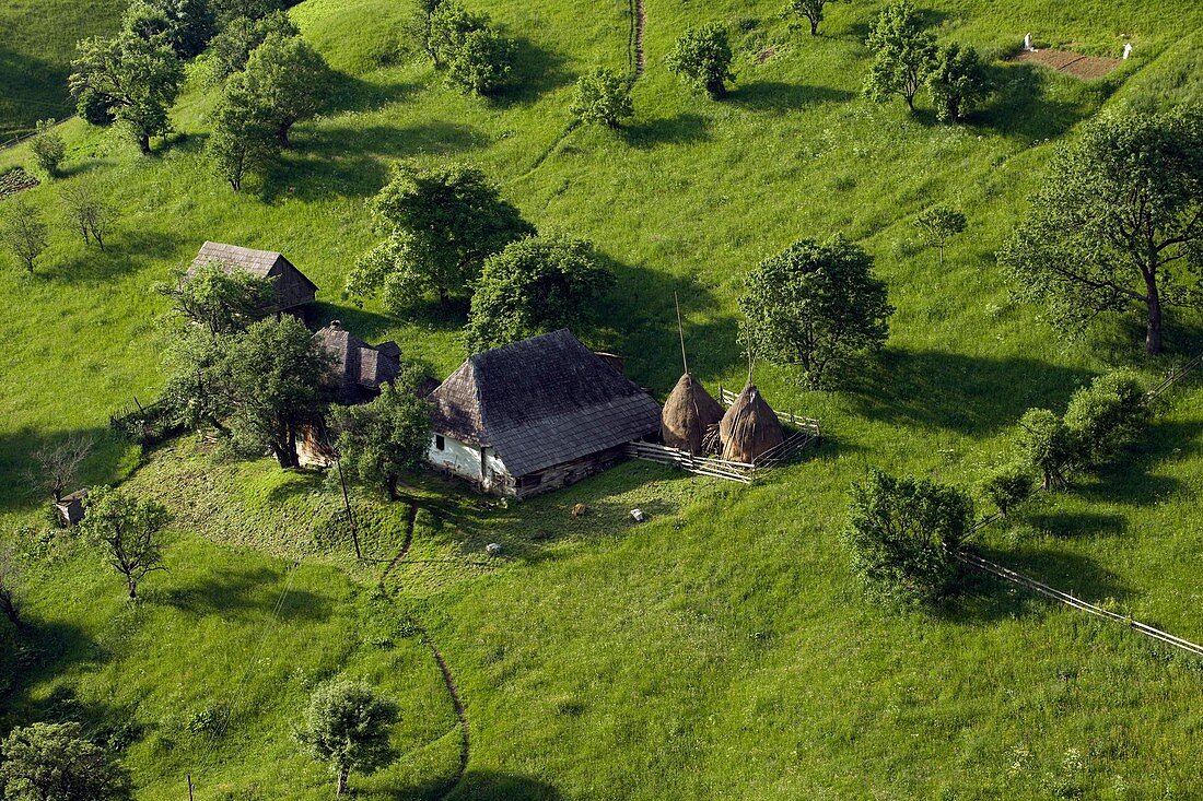 Traditional farm in Romania