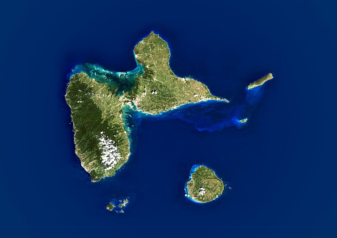 Guadeloupe,satellite image