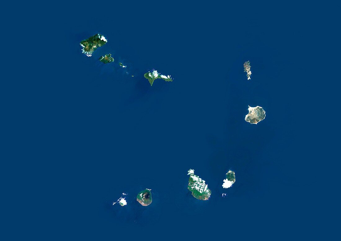 Cape Verde,satellite image