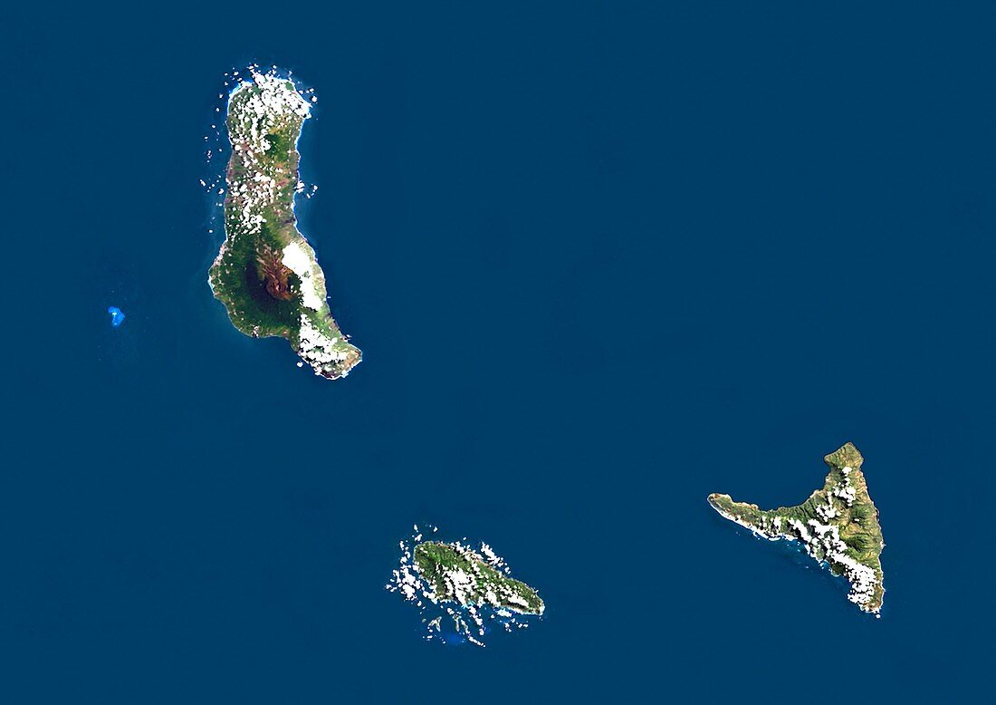 Comoro Islands,satellite image